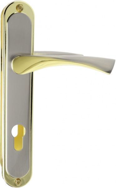 Замок врізний з ручками Bravo PZ 85 мм золотий