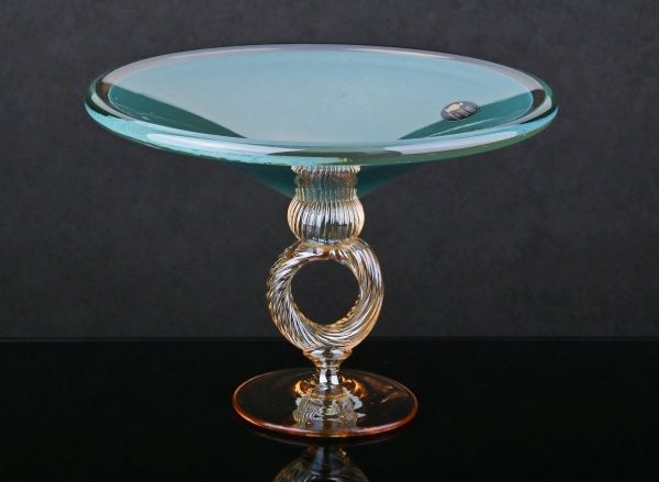 Ваза стеклянная разноцветная Orvieto 30х30х22 см White cristal