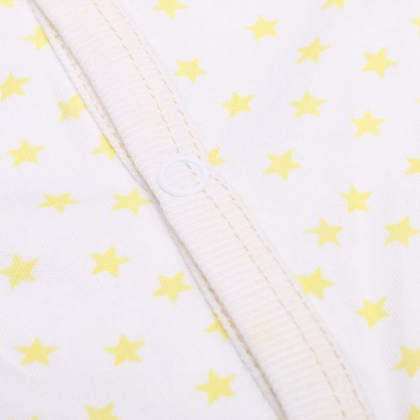 Комбинезон детский Bambinelli желтая звезда р.56 белый с рисунком 