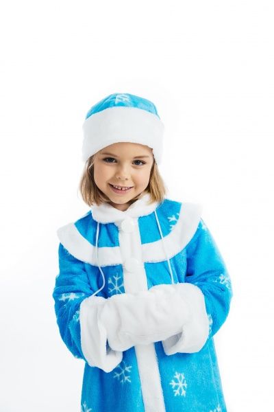Костюм новорічний КАРНАВАЛІЯ Снігуронька р.116-122 блакитний 