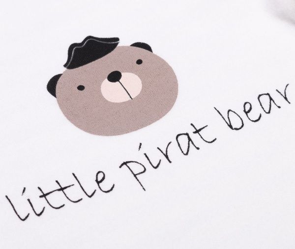 Боди Colibrі с длинным рукавом в полоску little bear pirat р.62 бежевый/оливковый CLB003 