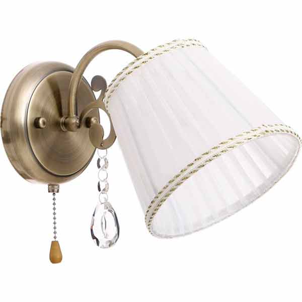 Бра Accento lighting Rialto 1x60 Вт E14 антична латунь ALHu-HKW31605/1 