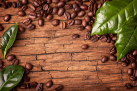 Поднос на подушке Зерна кофе 44,5x36,5x9 см