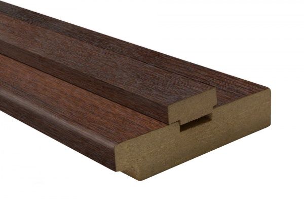 Дверная коробка ОМиС под добор 2070х80 мм каштан европейский