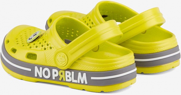 Сабо Coqui 6423 Citrus/Mid Grey Prblm + Amulet р.EUR 26/27 желтый