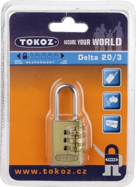 Замок навісний TOKOZ Delta 20/3 відкритий (амбарний)