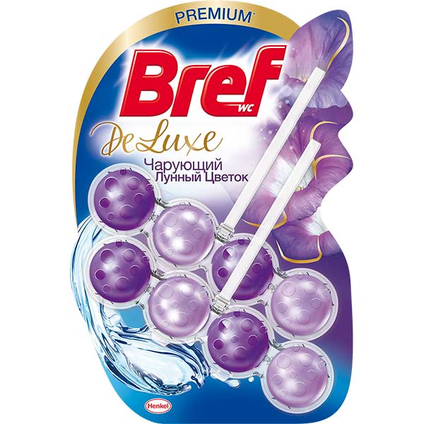 Туалетный блок Bref De Luxe Волшебный лунный цветок 2x50 г