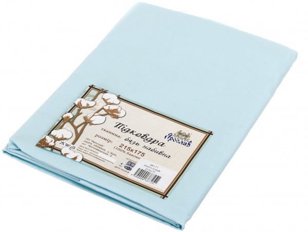 Пододеяльник бязь диз.11 175x215 см мятный Ярослав 