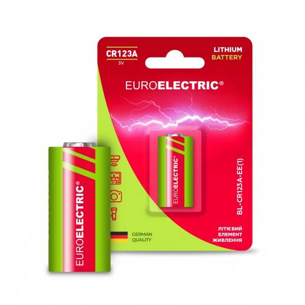 Батарейка Euroelectric CR123A 1 шт. (BL-CR123A-EE(1)) 