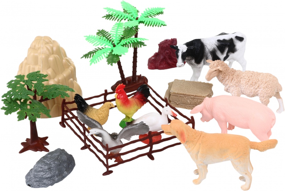 Игровой набор PIXIE ведро ферма 19 шт. 20.5х15.5х15.5 см пластик YX-8014