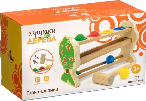 Стукалка Іграшки з дерева Кульки