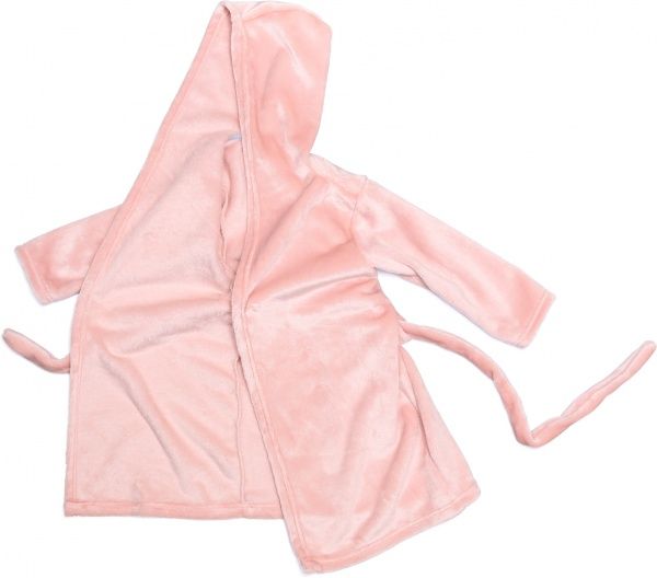 Халат детский для девочки Білтекс с ушками р.110 розовый 