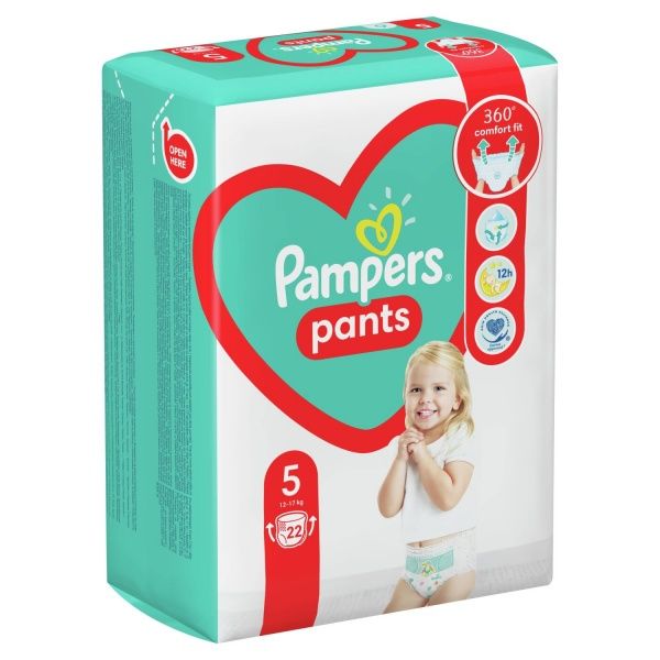 Підгузки-трусики Pampers Pants Розмір 5 (12-17 кг) 22 шт.