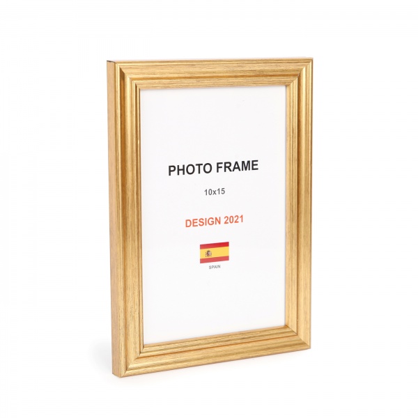 Рамка для фото 1 фото 10x15 см золото 