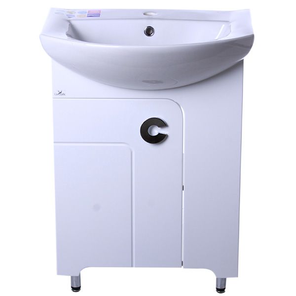 Тумба підлогова Сансервіс Eliza 60 з умивальником Libra 60 біла