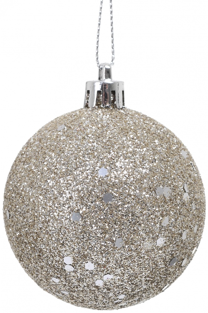 Набор елочных шаров Современный розовый с золотым d 60 мм 48 шт./уп.