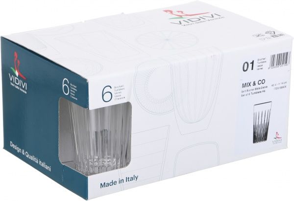 Набор стаканов высоких Mix & Co 68906M 420 мл 6 шт. Vidivi