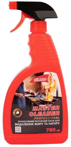 Средство SAN CLEAN Мастер Клинер PROF для удаления жира и нагара 0,75 л