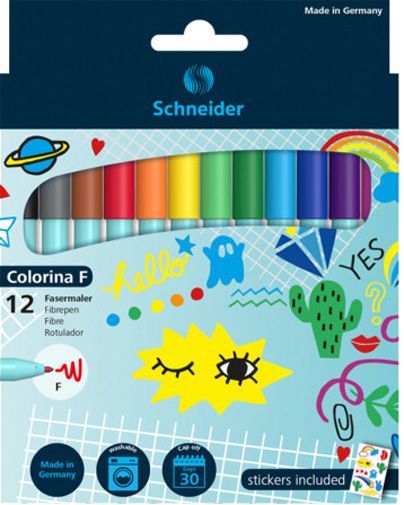 Набор фломастеров SCHNEIDER COLORINA F 12 шт.
