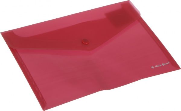 Папка-конверт на кнопці А5 червона Nota Bene