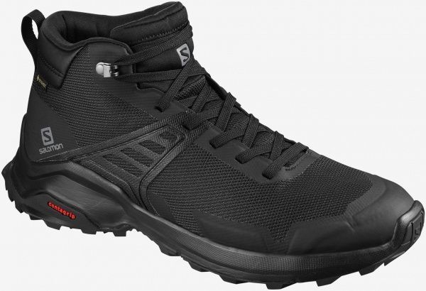Ботинки Salomon X RAISE MID GTX Bk/Bk/Quiet Shad L41095700 р. US 10,5 черный