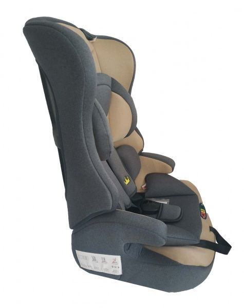 Автокресло Happy Baby КІМ 4578+4575 бежево-серый grey HB616