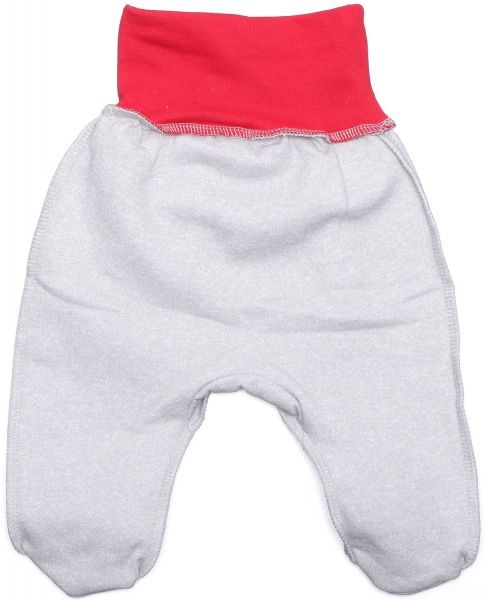 Повзунки для дівчаток Baby Veres Penguins р.56 сіро-червоний 