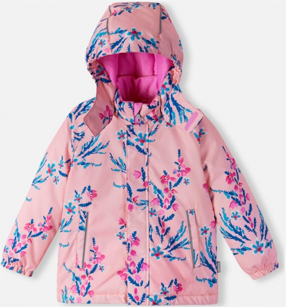 Костюм зимовий для дівчаток Lassie Raiku зріст 134 світло-рожевий із принтом 7100022A 