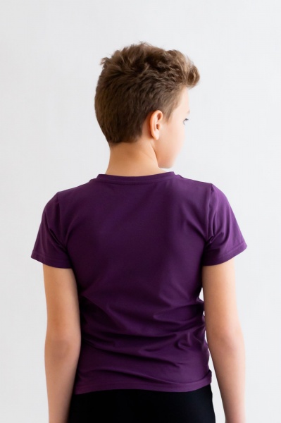 Футболка для хлопчиків KOSTA р.158-164 бордовий із принтом 2233-7 