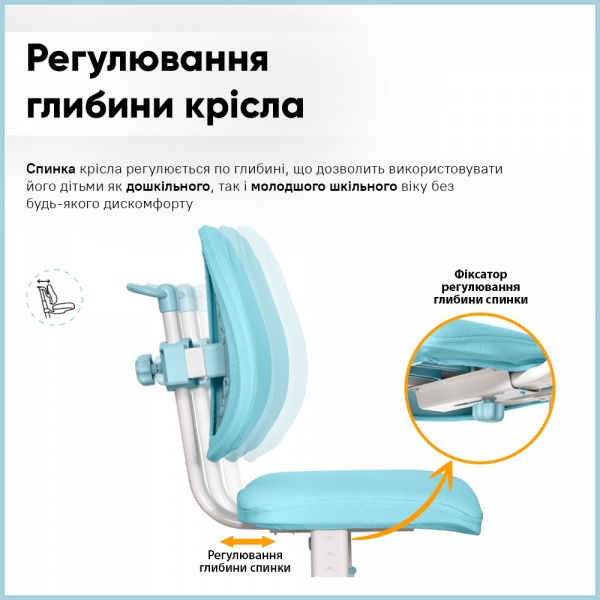 Комплект мебели детский Evo-kids BD-28 Panda Blue