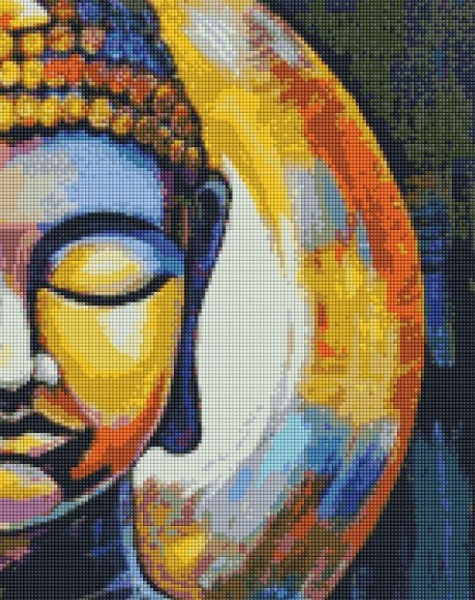 Алмазна мозаїка Набір зі стразами Ідейка Будда 40х50 см Ідейка 
