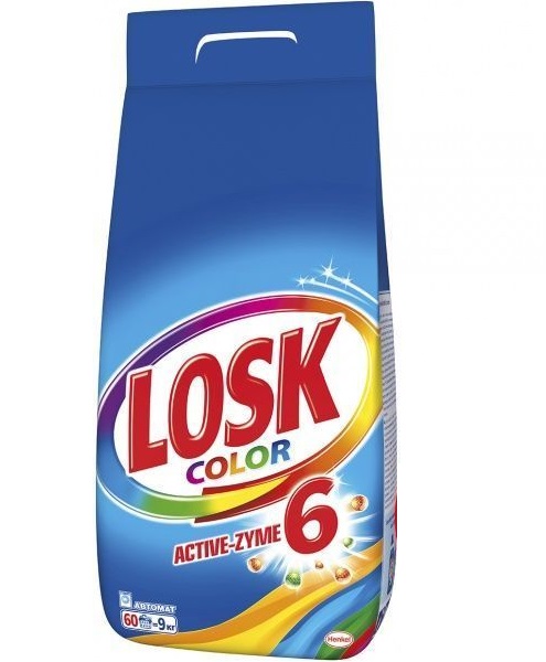 Пральний порошок для машинного та ручного прання Losk Color 9 кг