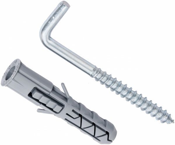 Дюбель распорный с L-крюком 6x30 мм 2 шт. Expert Fix