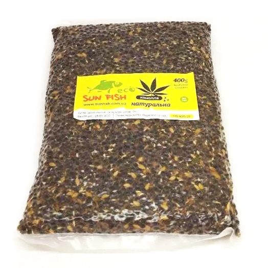 Зернова прикормка Sun Fish 400 г натуральний КОНОПЛЯ ВАРЕНА