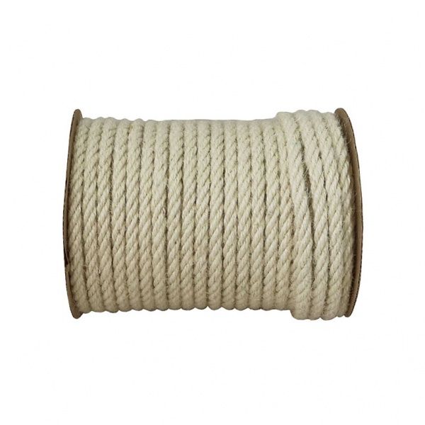 Канат Радосвіт джутовый отбеленный 8 мм белый