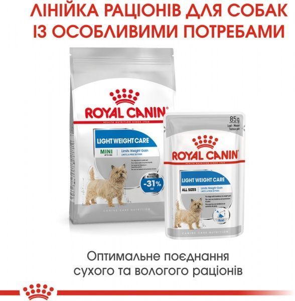 Консерва Royal Canin для собак LIGHT WEIGHT CARE (Ол Сайзес Лайт Вейт Кер), пауч, 85 г