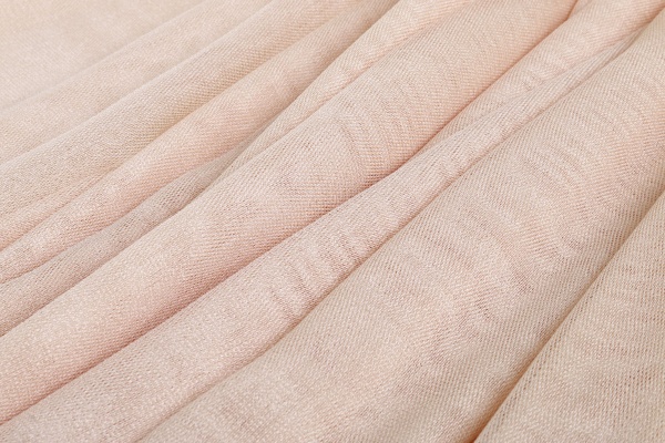 Тканина тюлева 300 см смужки на сітці 375116/602 шампань 