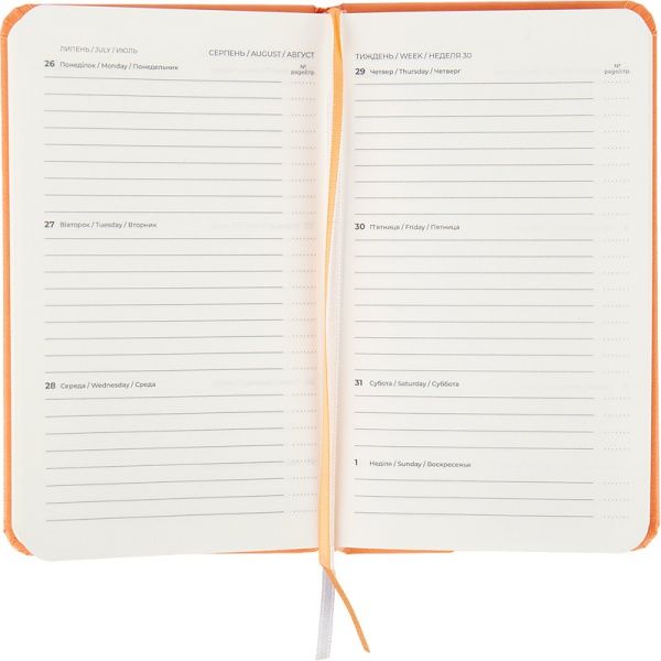 Щотижневик 2021 Pocket Strong А6- персиковий Axent 46594