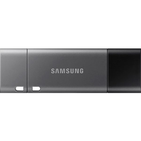 Флеш-память USB Samsung Duo Plus 64 ГБ USB 3.1/microUSB (OTG) black/silver (MUF-64DB/APC) 