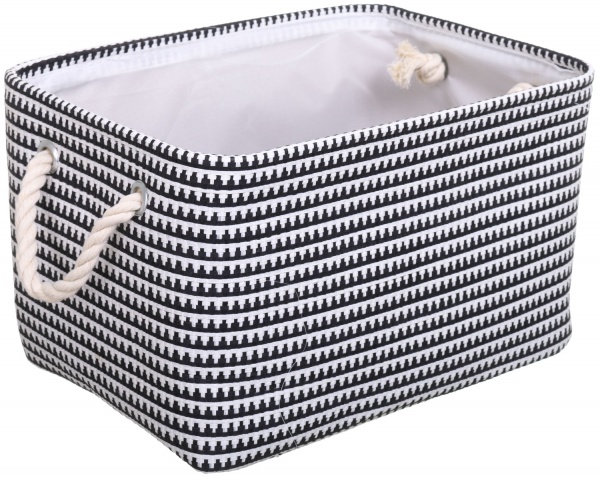 Корзина BW 38х26х22 см черно-белый