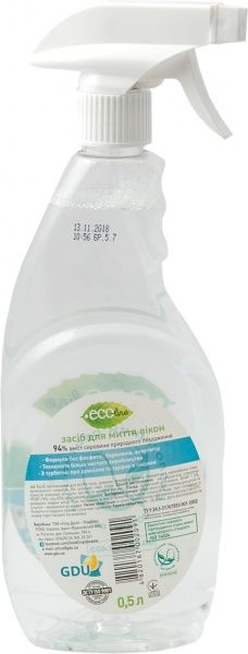 Засіб миючий для скла та дзеркал Eco Line 0,5л
