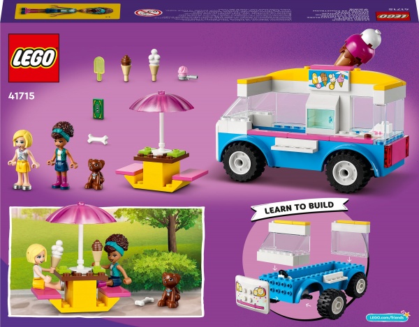Конструктор LEGO Friends Набор для сборки «Фургон с мороженым» 41715