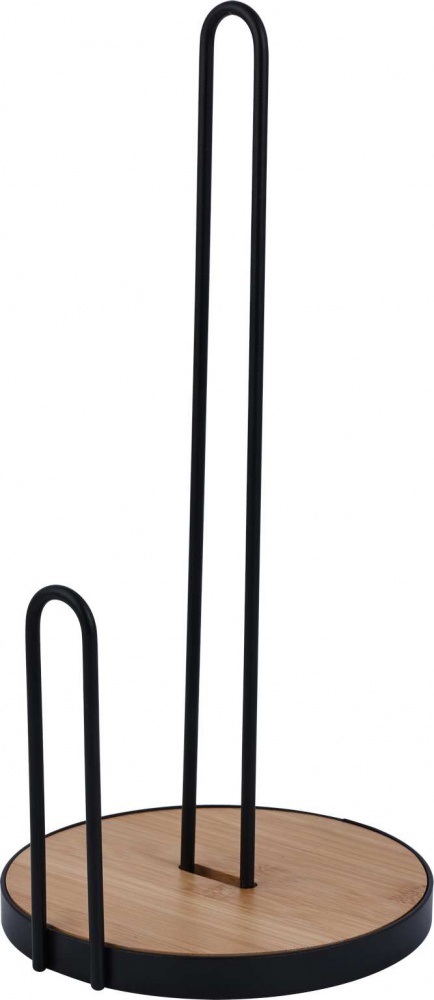 Тримач для паперових рушників Flamberg Premium Woody d16х33,5 см чорний S-E49110M