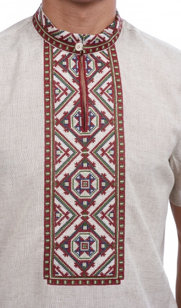 Вышиванка Эдельвика бежевый р. L 87-19/08 