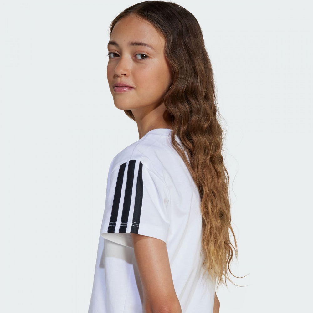Футболка Adidas JG 3S TEE 160 JJ0945 р.140 білий