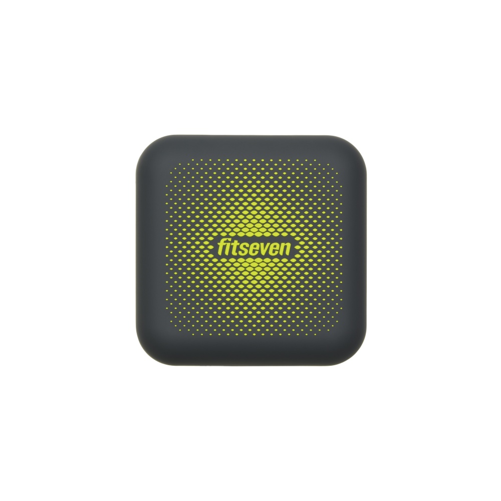 Таблетница кейс для капсул Fitseven графітовий з жовтим TP005GY