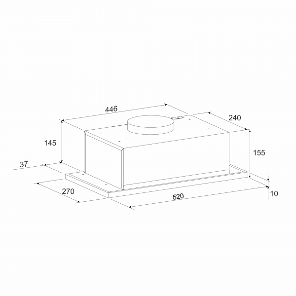 Витяжка Eleyus INTO 700 52 BL