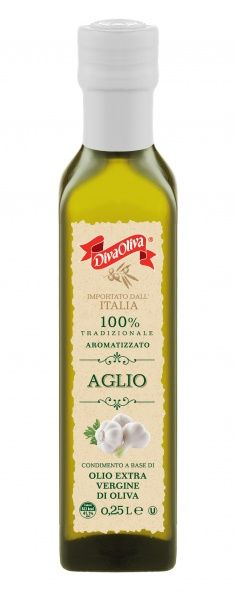 Масло оливковое Diva Oliva Extra Vergine с чесноком 250 мл 