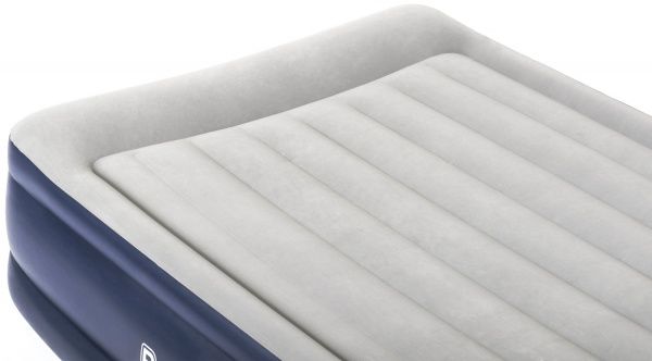 Матрац надувний Bestway Tritech Airbed Twin з вбудованим подвійним електронасосом 203х56 см сірий/синій