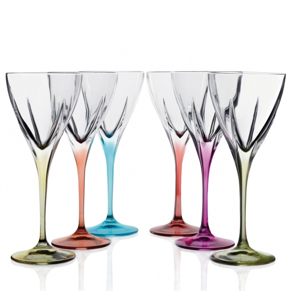 Бокал для вина Fusion Colour 250 мл 6 шт. RCR 